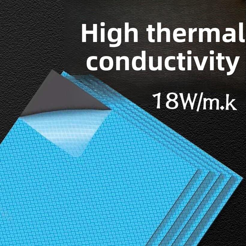 导热硅胶片氮化铝13/18.6W笔记本电脑散热垫显卡显存导热绝缘材料