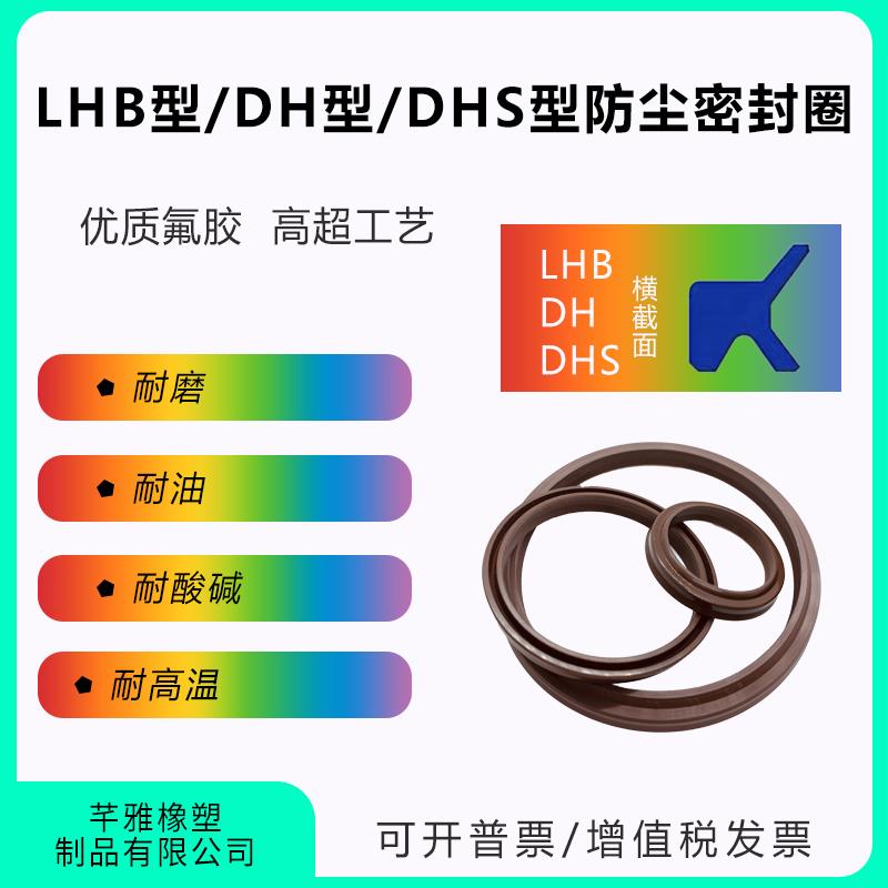 氟胶油封LBH/DHS型防尘圈40*48*5*6.5/45*53*5*6.5/50*58*5*6.5
