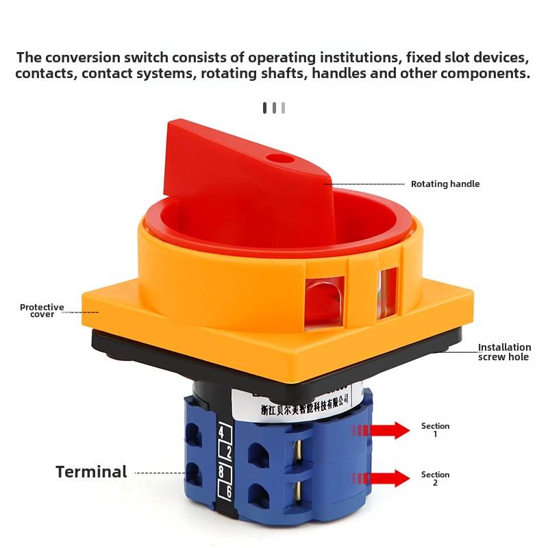 lw262gs电源切断开关转换开关旋转通断20A 25A 32A 63A 160A