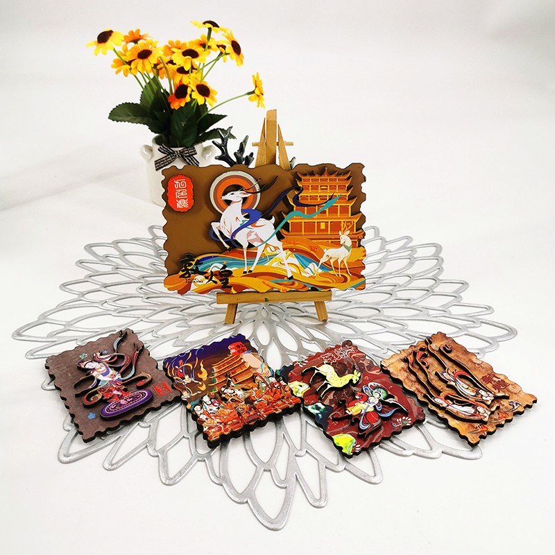 甘肃敦煌元素文创立体3D冰箱贴磁贴家居装饰礼物学生礼品创意留念