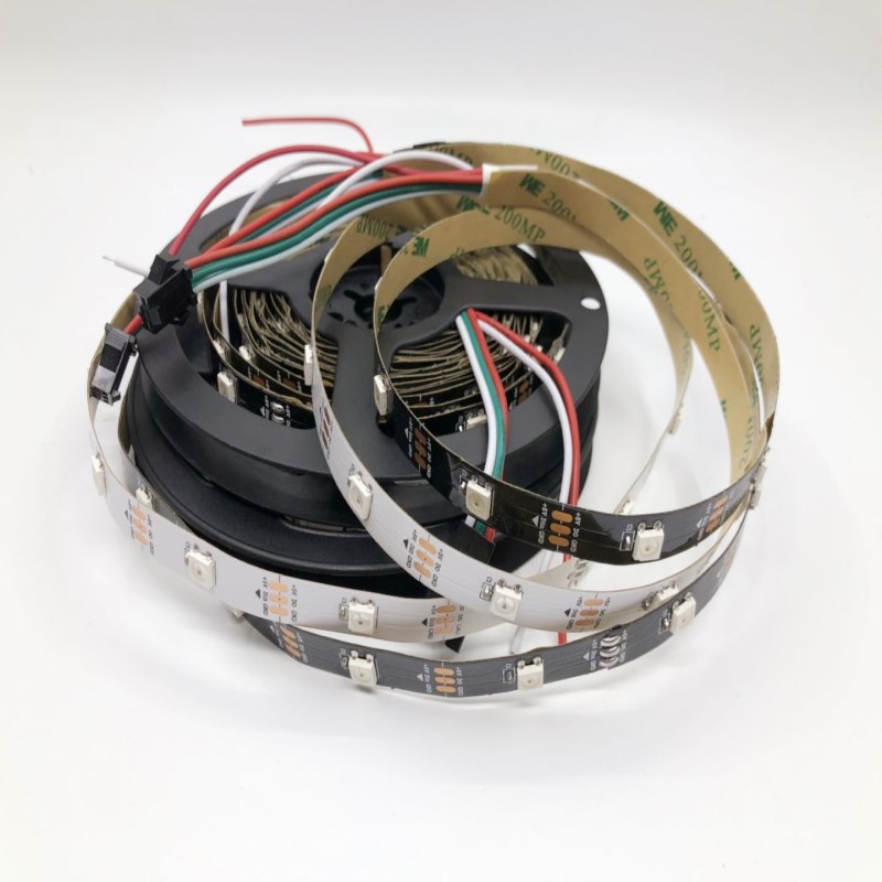 WS2812B幻彩LED软灯带5V伏全彩灯条5050灯珠流水跑马炫彩单点单控