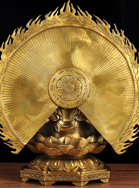 特大号黄铜千眼千手观音摆件佛像居家 家用 观世音娘娘