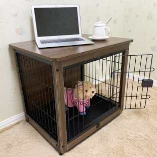 木质宠物狗笼室内狗别墅中小型犬狗狗围栏栅栏家用狗床猫兔笼子