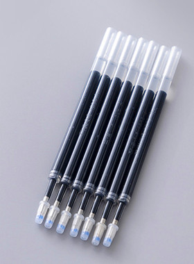 百通按动中性笔芯20支装0.5mm弹簧头按动水笔替芯黑色红蓝色包邮