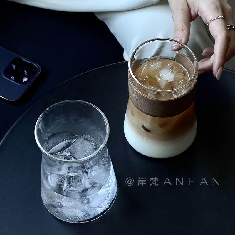 复古个性创意冰美式拿铁手冲咖啡杯子分享壶耐热耐高温吸管玻璃杯