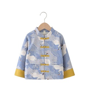 新中式男童唐装外套春秋季儿童汉服上衣中国风宝宝古装男孩国学服