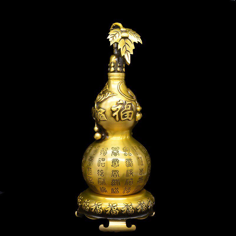 大号铜葫芦家居摆件客厅玄关床头柜电视柜O办公室桌面饰品礼品,家居饰品,桌面摆件,淘宝优惠券,粉丝福利购,淘宝优惠卷