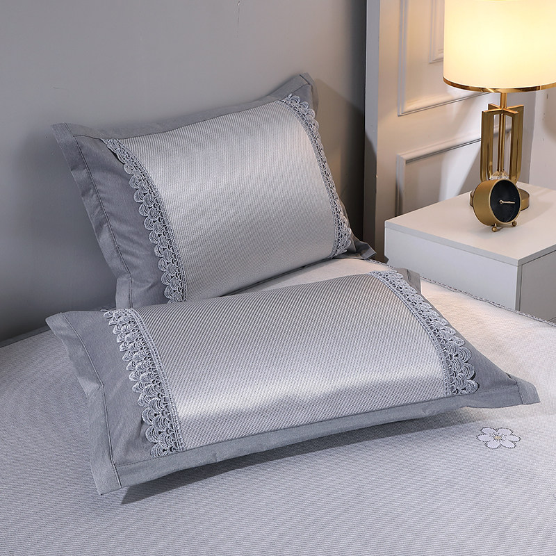 高档床裙b款冰丝凉席三件套夏季蕾丝1.8m床罩空调软席子可拆卸水,床上用品,冰丝席,淘宝优惠券,粉丝福利购,淘宝优惠卷