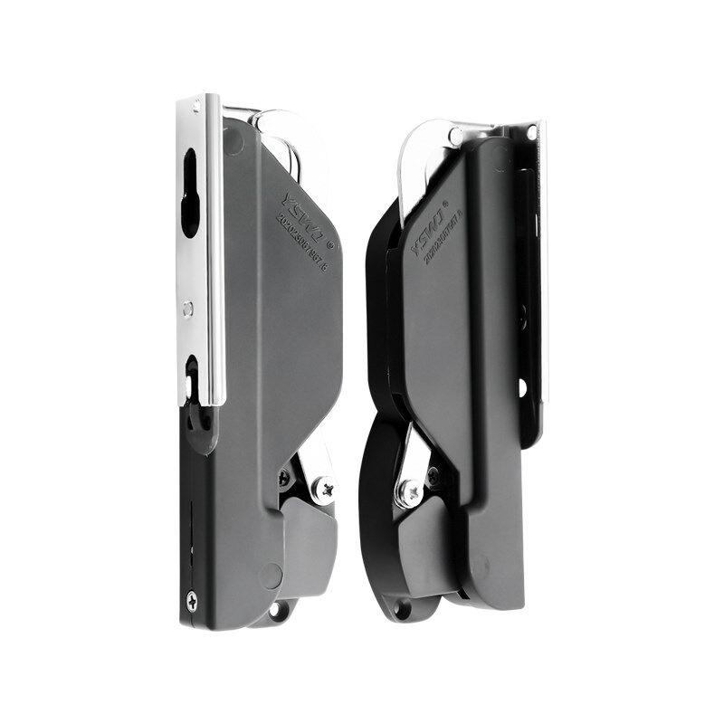 上翻可调支撑免铰链橱柜衣柜玻璃门铝门窄边框木R门随意停五金配