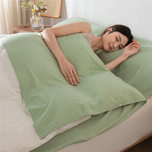 旅行酒店隔脏睡袋一体式床单被套便携四件套出差三V件套非全棉纯
