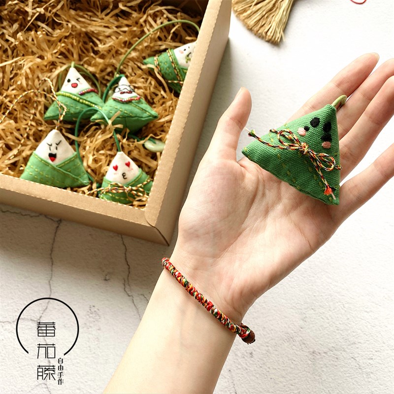 端午diy粽子刺绣香包香囊udiy材料包端午节荷包艾草随身手工香包