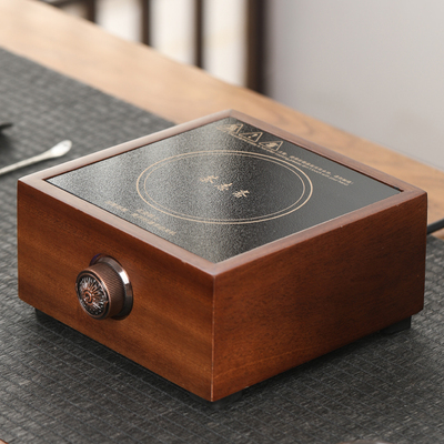 陶瓷煮茶壶套装胡桃木电陶炉花茶器家G用茶具烧水炉养生蒸水泡茶