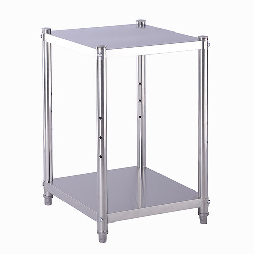 厨房不锈钢置物架双层台面微波炉烤箱架子桌面储物收纳Y锅架调料