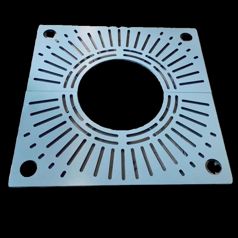 方形钢板树篦子圆形不锈钢树池篦子耐候钢K树穴护树格栅盖板树围