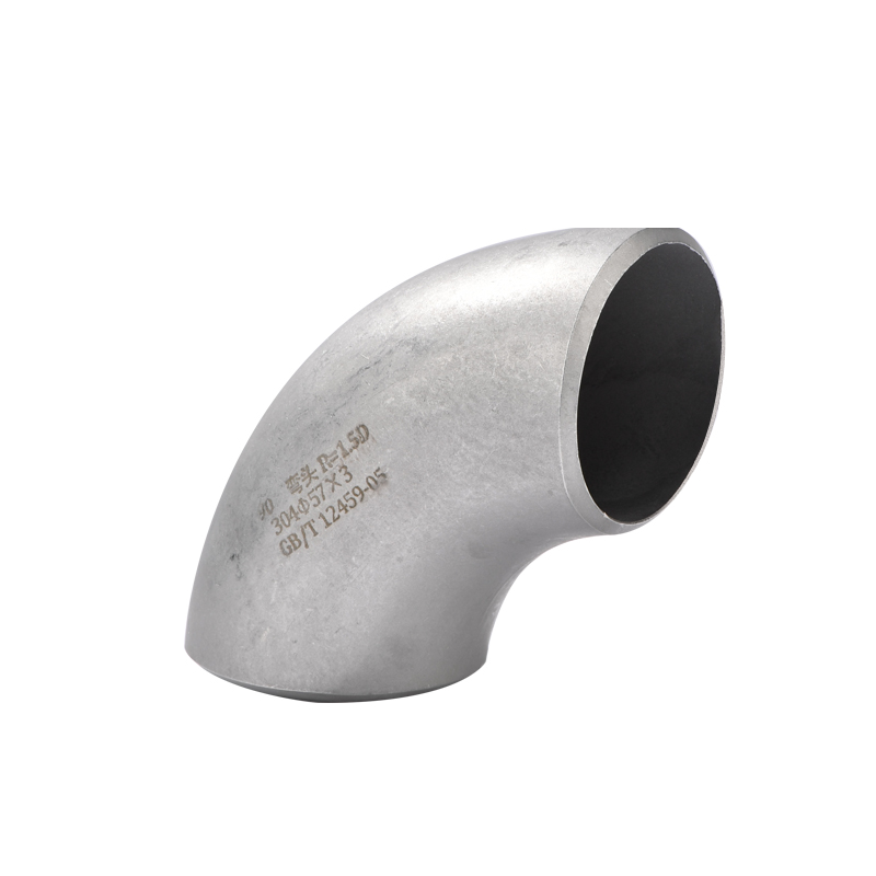 316L不锈钢焊接弯头90度工业对焊1.5D无O缝冲压管件直角管道接头