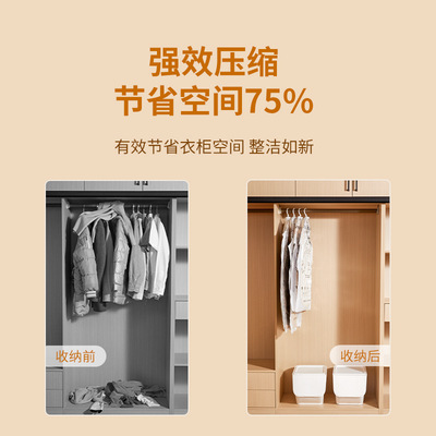 压缩袋挂式抽真空家用p羽绒服压缩收纳袋衣物大衣整理袋子收纳神