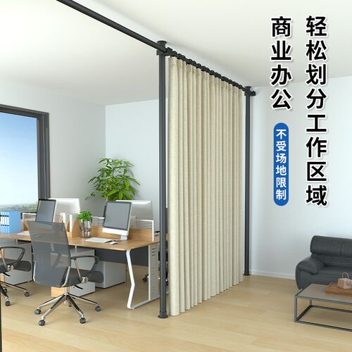 顶天立地隔e断客厅屏风做房间板墙简易自装遮挡卧室折叠移动分隔