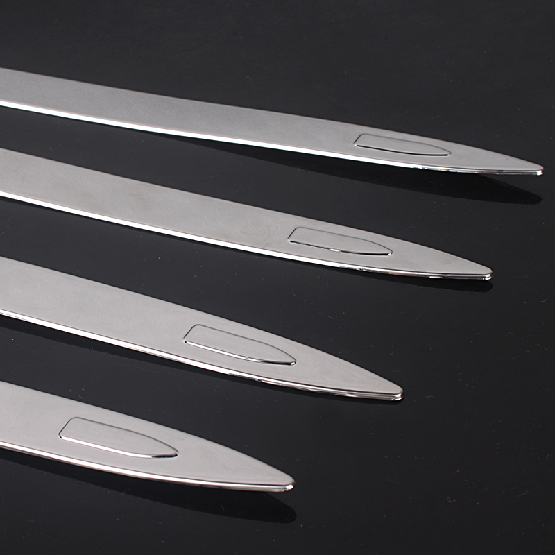 帕杰罗前杠防撞条后杠防擦条车身饰条保险杠防R撞装饰不锈钢饰条