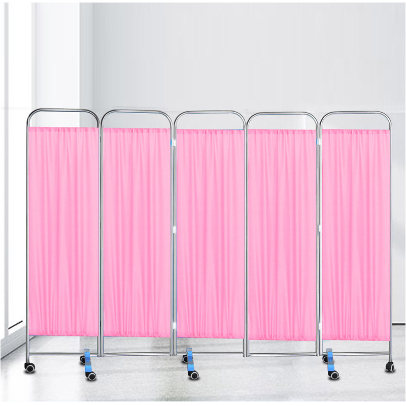 不锈钢医用屏风卫生诊所美容院折叠布艺遮挡屏Q加厚多用可移动折