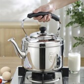 304不锈钢加厚鸣笛烧水壶瓦斯瓦斯炉柴火家用电磁V炉大容量开水壶