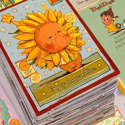 106张星星人语录TwinkleTwinkle爆款周边治愈暖心文案防水贴画