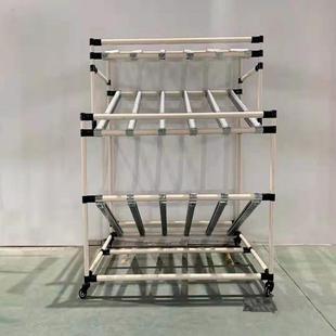 供应流利条滑轨货架 铝合金精益管先出先出仓库置物拆卸组装货架