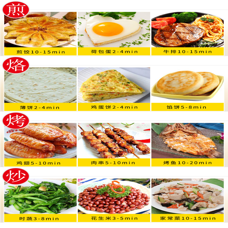 宜中电煎锅加硬不粘多功能家用烙饼平底锅单面商用加大加深电饼铛