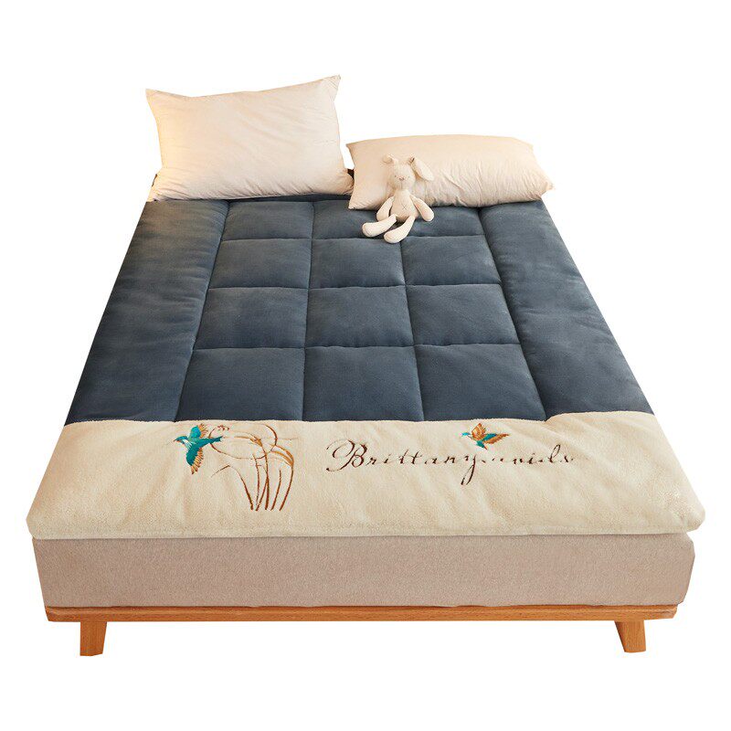 加厚羊羔绒软垫法莱绒睡垫垫子双面绒榻榻米褥子 2021新款床垫