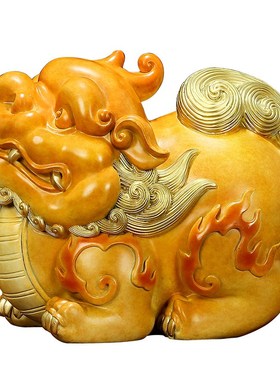 吉善堂《财富貔貅》铜工艺品摆件 家居客厅办公室招财装饰品0986