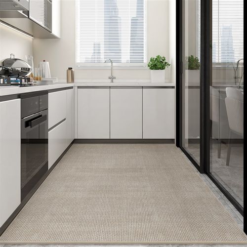 编织纹厨房吸水吸油地垫可裁剪满铺大面积防滑耐脏地毯家用踩脚垫