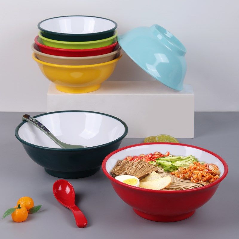 网红A8密胺碗商用饭店宽口麻辣烫汤粉螺蛳粉烩面牛肉面碗面馆专用