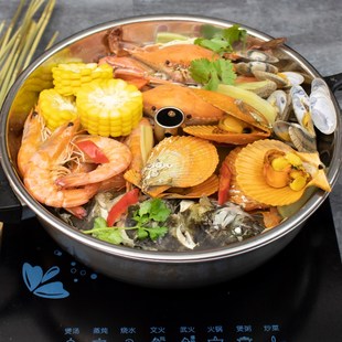 云南建水紫陶汽锅鸡气锅家用食品接触用不锈钢锅蒸盘密封圈底锅用