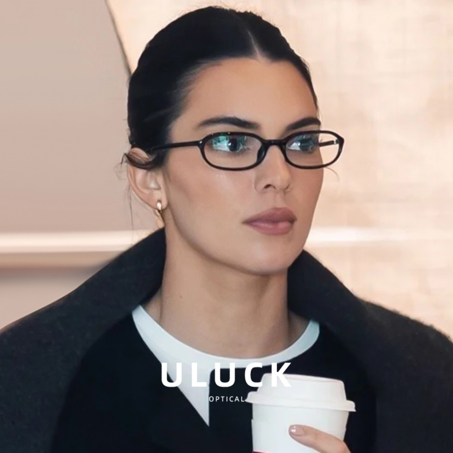 肯豆同款高级感黑框眼镜女近视可配有度数板材镜架防蓝光素颜显瘦,ZIPPO/瑞士军刀/眼镜,定制成品光学镜,淘宝优惠券,粉丝福利购,淘宝优惠卷