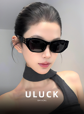 2025新款双B欧美风猫眼太阳眼镜潮凹造型街拍高级感黑超墨镜女ins