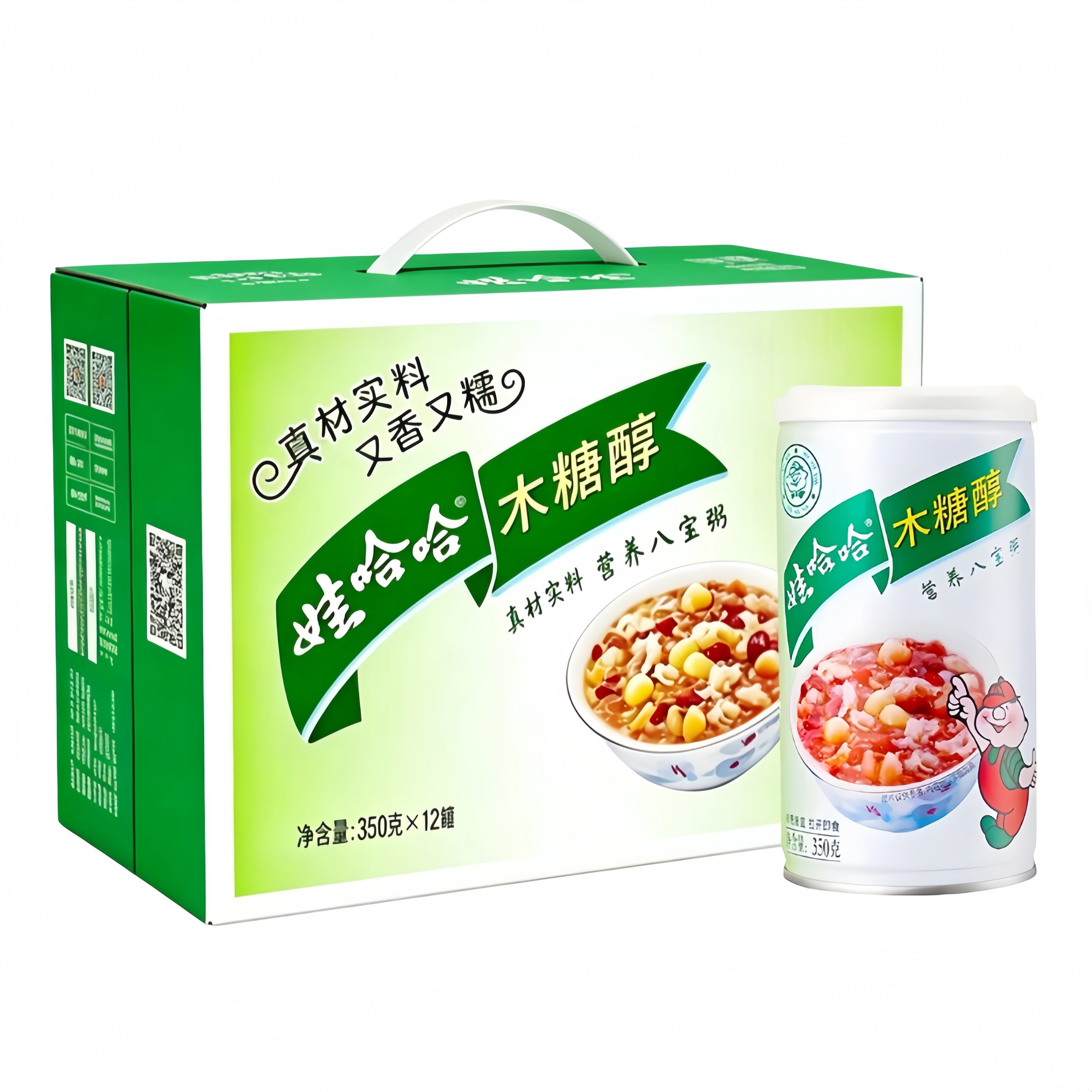 娃哈哈木糖醇八宝粥350g*12罐图片
