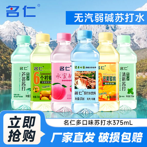 名仁苏打水375ml*24瓶多种口味