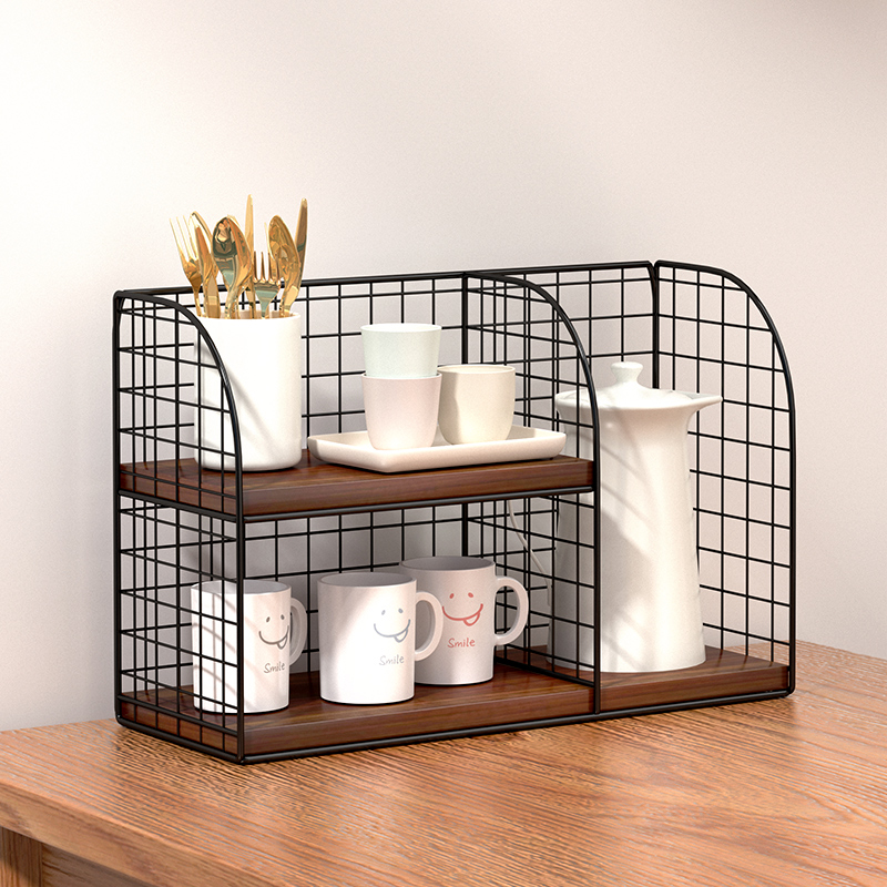 速发餐桌置物架零食客桌收器神纳厨房桌面饭厅放杯子水杯办公桌上