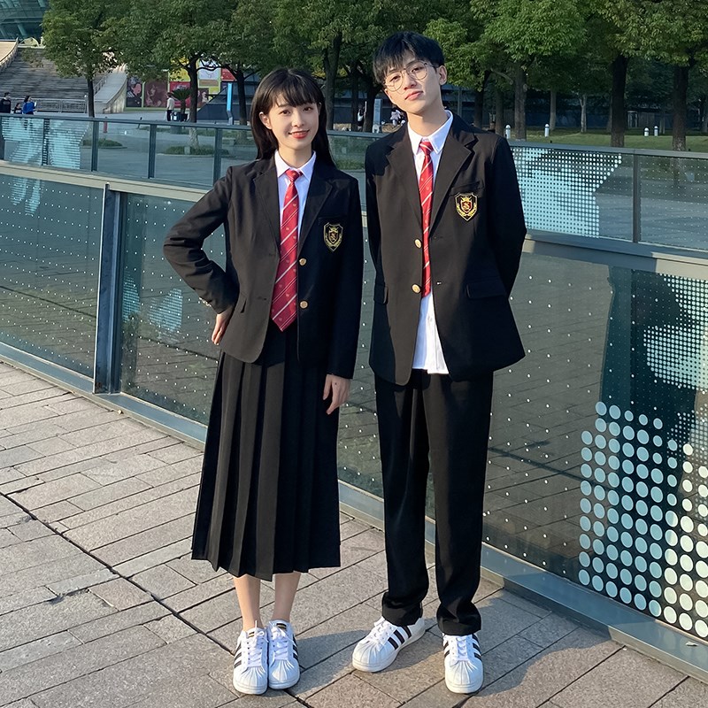 速发班服高中学生套装学院风韩版小动套毕校季运外会业服