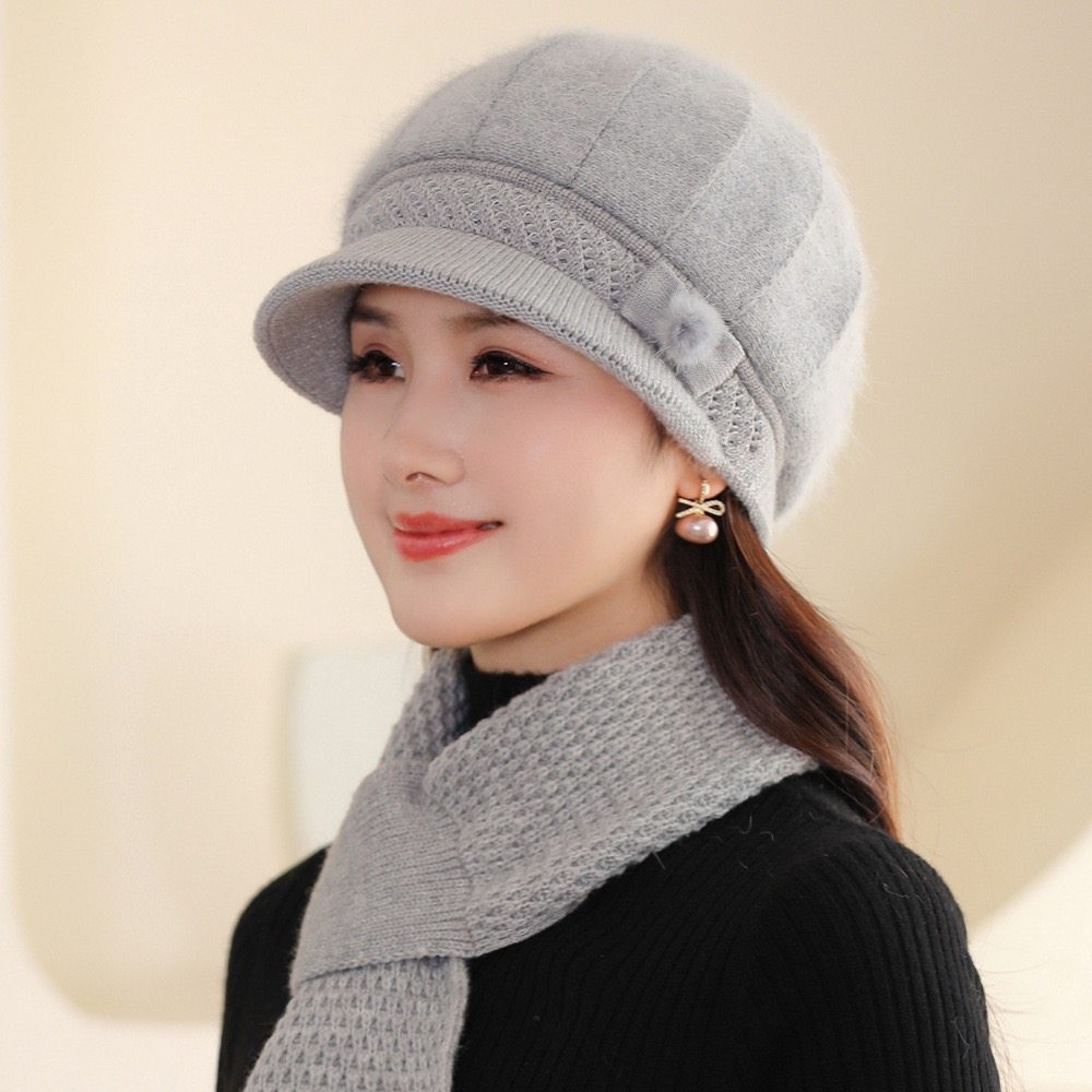冬季妈妈帽子女时尚洋气女冬季