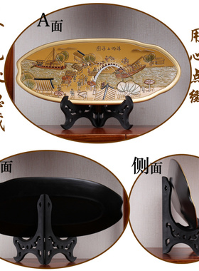 新中式陶瓷盘子摆件博古架客厅玄关书柜隔层断展示家庭招财工艺品