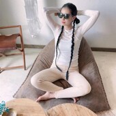 修身 蝉昭 棉花新疆长绒棉排湿寒养生棉裤 肤肉色全棉中医推荐 女款