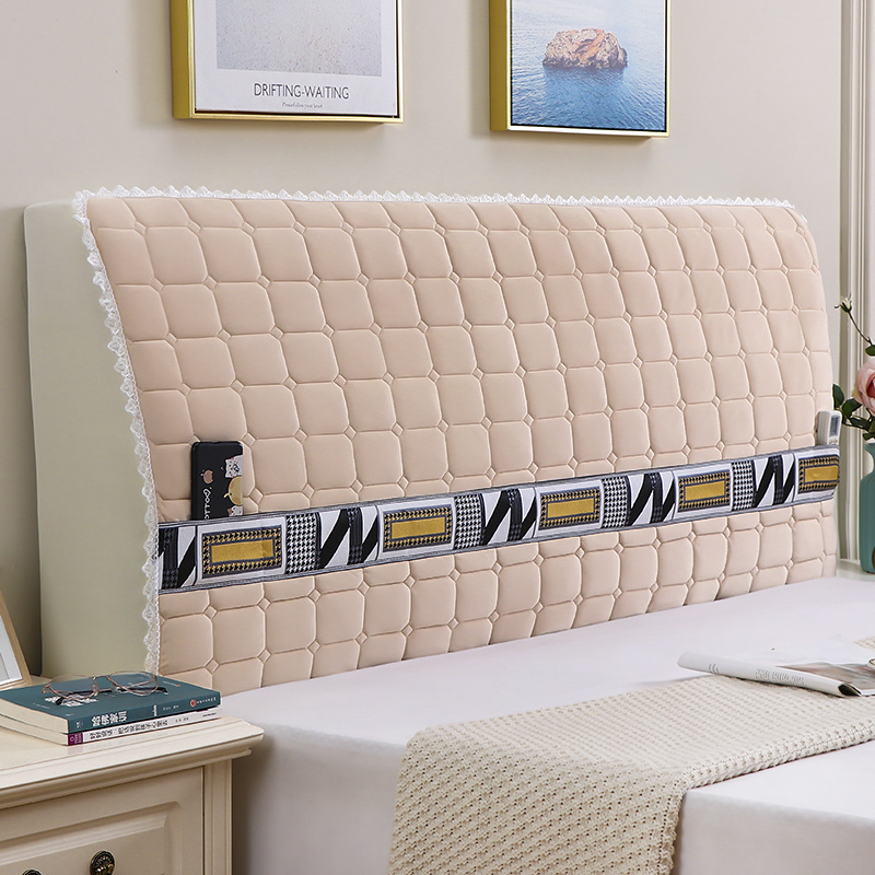 床头套罩2021年新款简单大方通用万能加厚软包欧式床靠背罩套全包