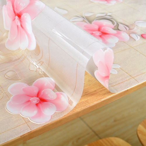 透明pvc桌垫软玻璃水晶板桌布防水防烫防油免洗塑料胶餐桌茶几垫