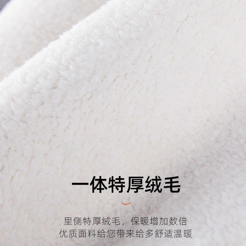 加绒护腿护膝盖秋冬保暖护小腿男女羊毛老人防寒关节护套加长防滑