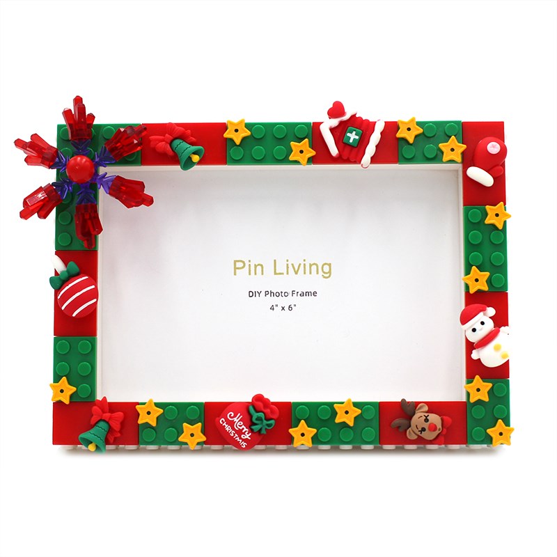 拼忆圣诞节日相框DIY积木儿童手工创意制作相框摆台活动礼品