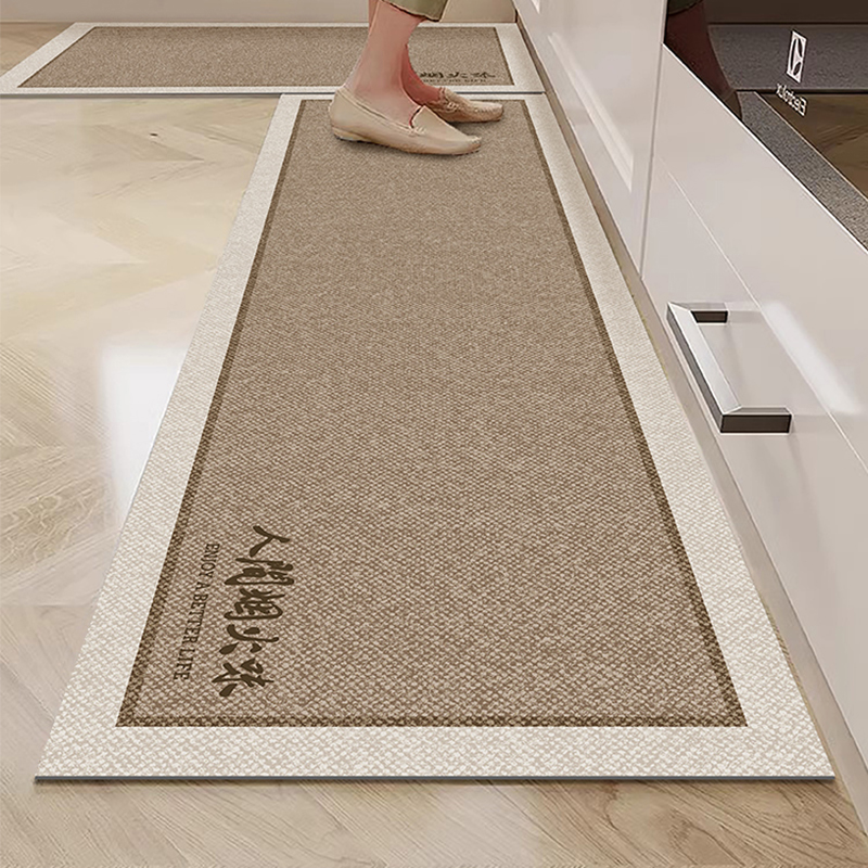 厨房地垫吸水防滑防油可擦免洗耐脏矽藻泥家用定制长条防摔脚垫子