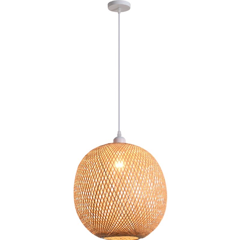 日式餐厅榻榻米装饰吊灯创意个性艺术中式禅意茶室民宿竹编竹艺灯