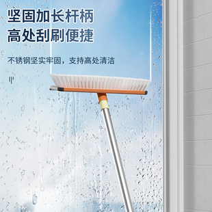 化妆室厕所刷子地板刷浴室刮水刷地二合一缝隙地缝墙缝地刷清洁器