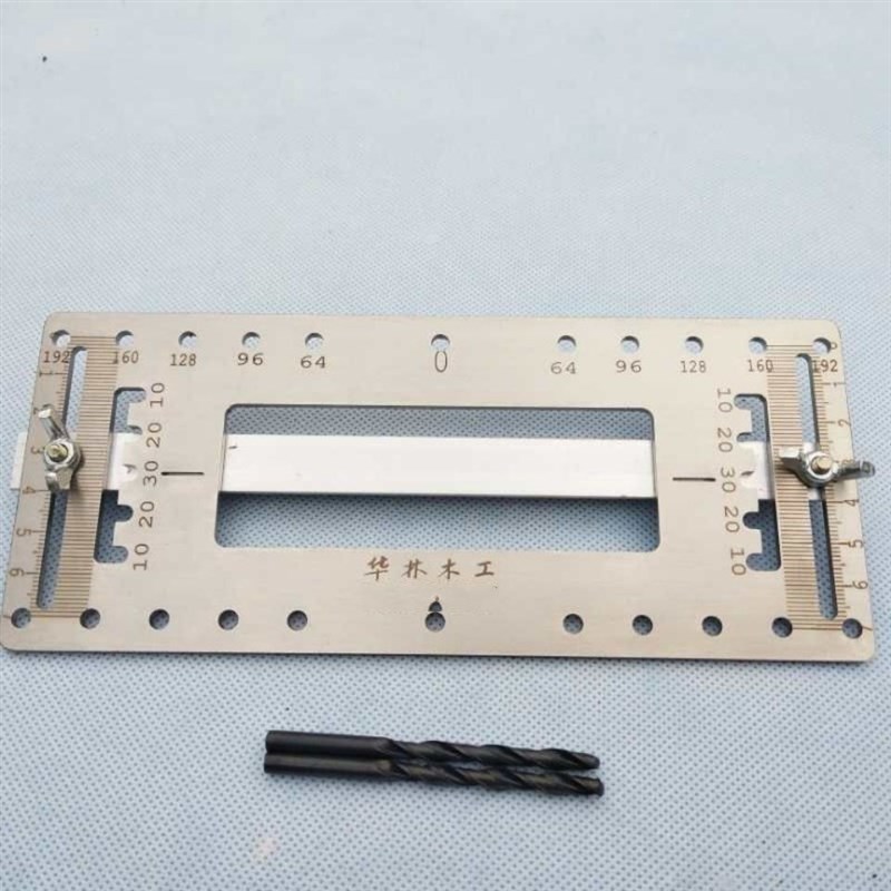 木工衣柜门橱柜把手打孔安装工具不锈钢多功能辅助拉手定位器