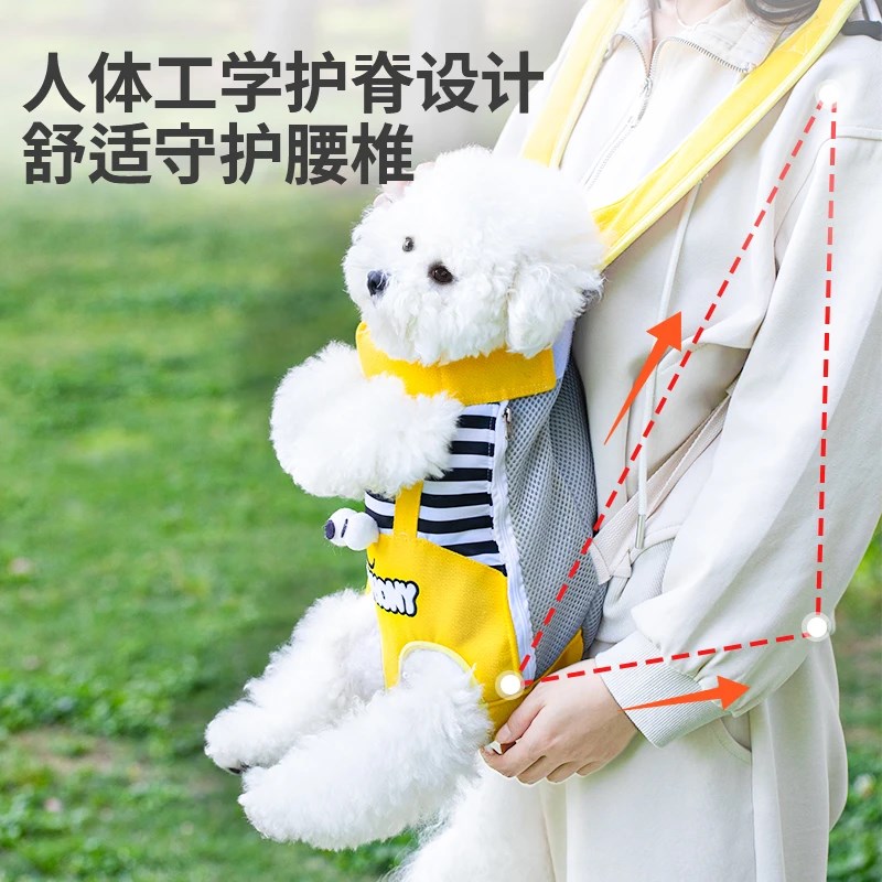 狗狗外出双肩包胸前背带宠物背包背狗神器猫犬通用猫咪外出便携包